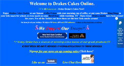 Desktop Screenshot of drakescakesonline.com